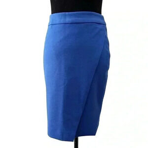 Ricki’s Skirt Wrap Front Pencil Ponte Knit Mini Cobalt  Blue Size 2